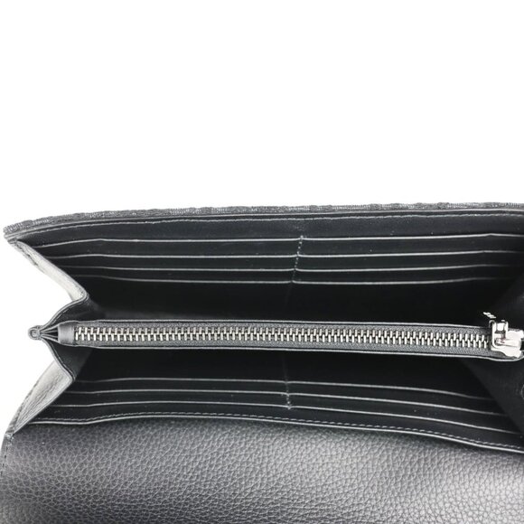 Christian Dior  Saddle Oblique Jacquard Leather Wallet Black - Picture 9 of 10